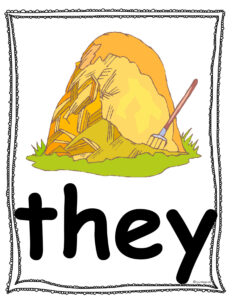 they sight word rhyming poster teach magically
