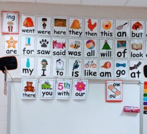 teach sight words easily posted on wall teach magically