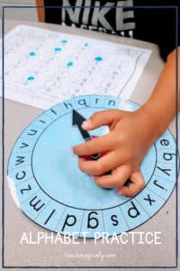 Amazing alphabet practice spinner game pin teach magically
