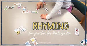 Amazing rhyming activities for kindergarten teach magically