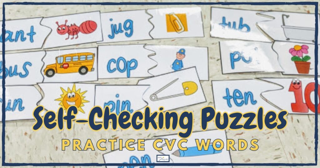 How to Read CvC Words with Puzzles - Teach Magically