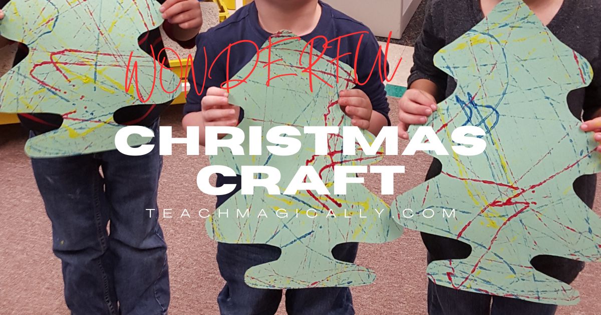 Wonderful Christmas Art for Kindergarten Teach Magically
