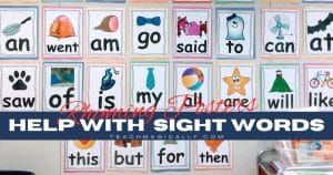 Writing Sight Words Easily with a Little Help from Rhyming Teach Magically