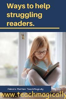 Ways to help struggling readers by Teach Magically
