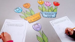 Blending short a words with recording sheet Teach Magically