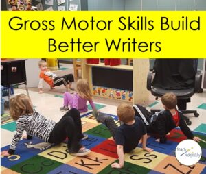 Kids crab walking in classroom Teach Magically