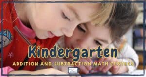5 no prep addition and Subtraction math centers Teach Magically